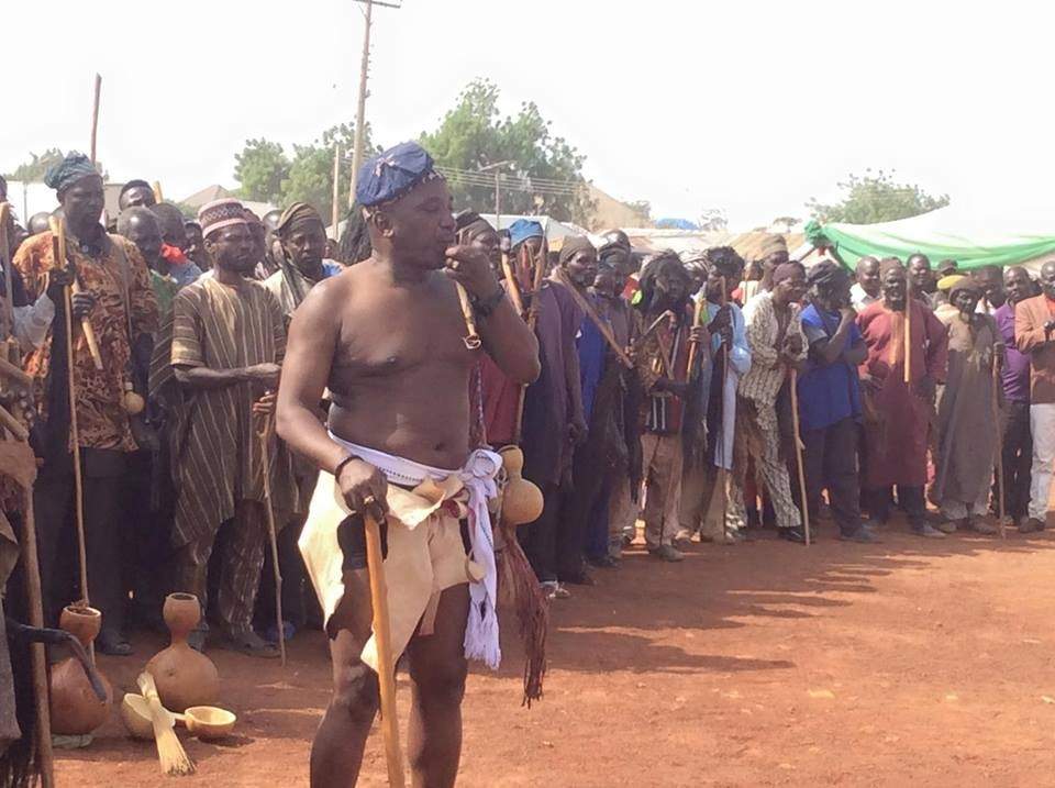 Minister of Youths and Sports, Solomon Lalung steps out in style as he attends a cultural carnival in Plateau (Photos)