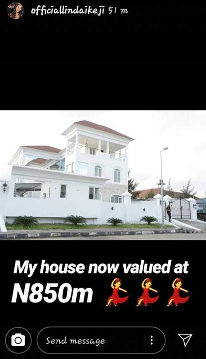 Linda Ikeji Shares Photo Of Herself And Baby J; Happy That Her Banana Island House Is Now Worth N850M