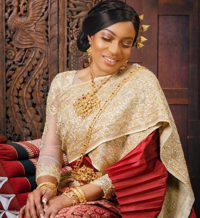 Actress Chika Ike steals show at Thailand wedding after arriving like a bride (photos)