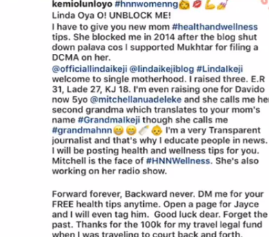 Kemi Olunloyo reacts after Linda Ikeji revealed Sholaye Jeremi dumped her after she got pregnant