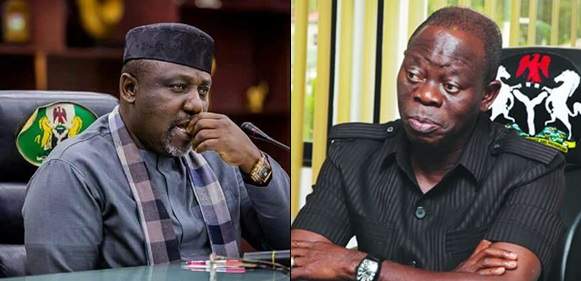 You Diverted Money Meant For Workers- Oshiomhole Slams Okorocha, Reveals Why Buhari Dumped Him For Uzodinma