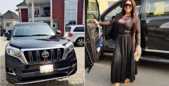 Mercy Aigbe's Prado jeep lands her in trouble with critics
