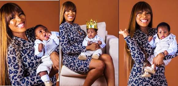 For Now, He's My King! -Linda Ikeji Declares As She Shares More Cute Photos Of Her Son
