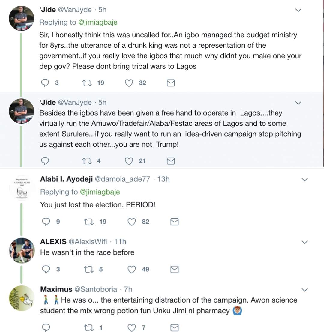 Nigerians react to Jimi Agbaje taking a shot at the Oba of Lagos and 'the royal utterance of 2015'