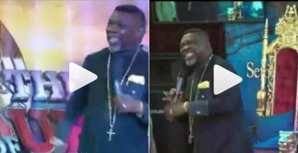 Nigerian Pastor asks his members to pay £700 so he can spray them a perfume that will cancel spiritual odour (Video)