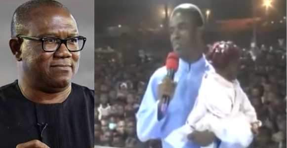 'Please forgive me' - Rev. Fr. Ejike Mbaka publicly apologizes to Peter Obi for disgracing him (Video)