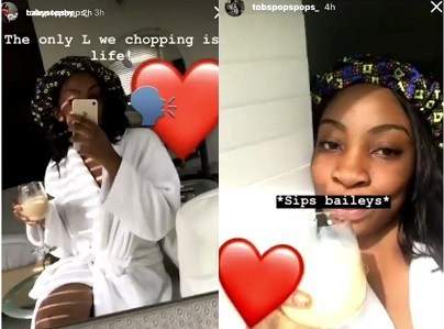 UNILAG slay queen in Peruzzi's leaked bedroom video shows up on Instagram after she was declared missing (Photos)