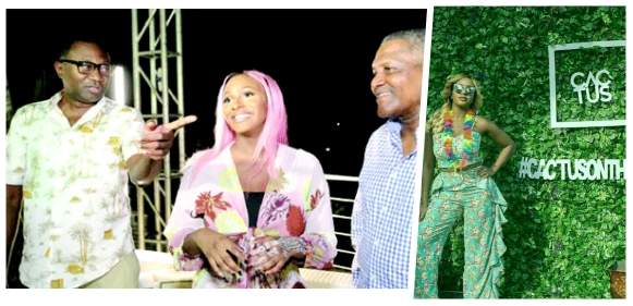 Dangote, Otedola, other celebrities party with DJ Cuppy at cactus on the roof