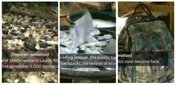 Meet Olayemi Samson, Nigerian Enterpreneur Making Fashion Out Of Trash (Video)