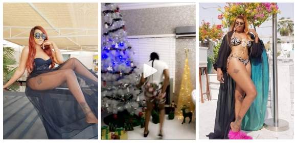 Rukky Sanda Shows Off Her Dance Moves And Christmas Tree Decorations (Videos)