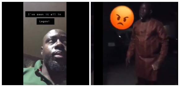 Angry Lagosian rants as he was evicted from hotel room while having a romp, threatens manager (video)