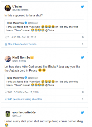 Media personality, Toke Makinwa, accused of flirting with Ebuka