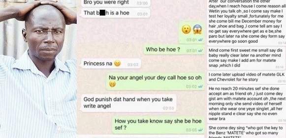 Nigerian man tests his girlfriend's loyalty by posing as his friend who owns a Benz (Screenshots)