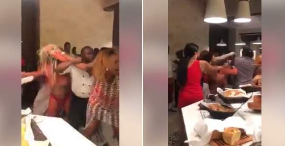 Slay Queens Break Into Fight Over Food At A Public Event (Video)