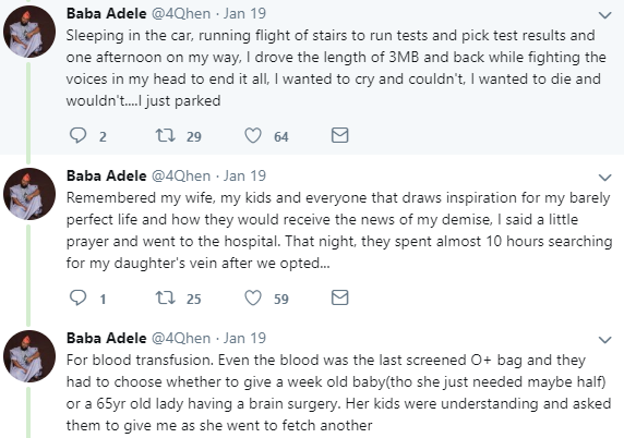 Nigerian man narrates how he almost ended his life after welcoming second daughter
