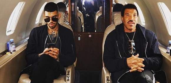 Lionel Richie's son Milo 'arrested at Heathrow airport for claiming he had a bomb in his bag