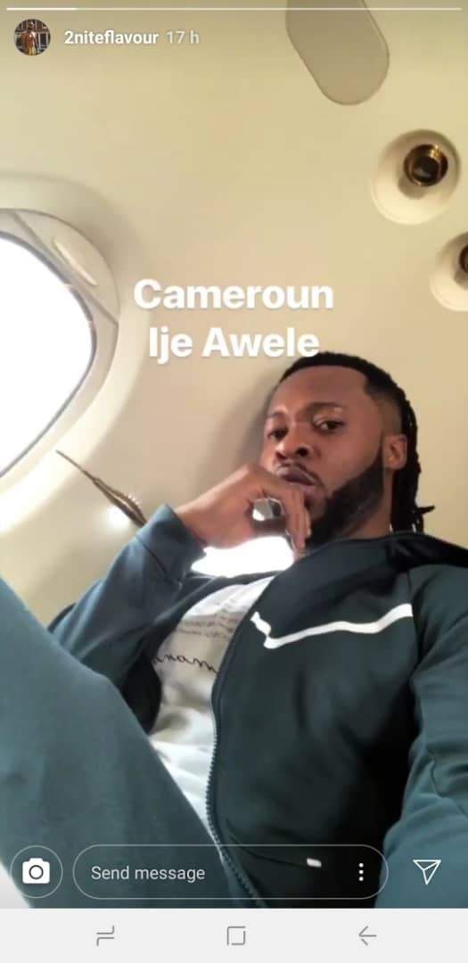 Flavour and Anna Banner's love waxing stronger as they travel to Cameroon for a show(photos)