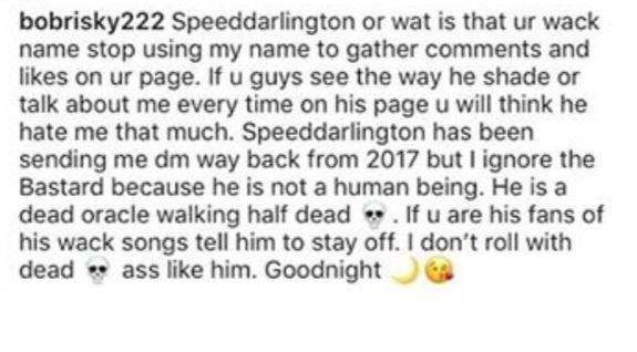 Bobrisky leaks screenshots of his DM that shows Speed Darlington 'begging him'