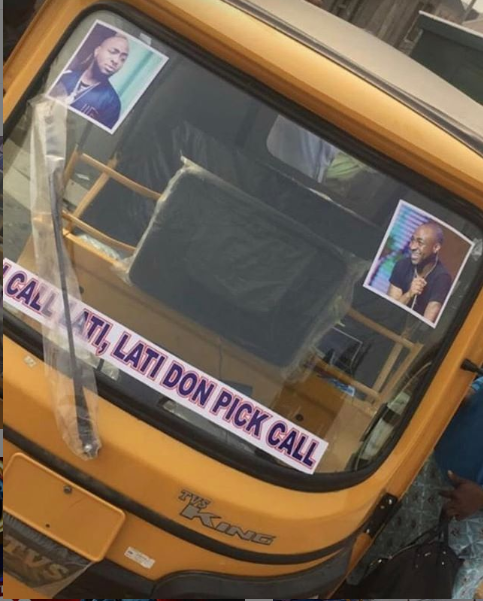 'I Call Lati' Boy Buys Keke Napep For Transport Business, Davido Reacts (Photo)