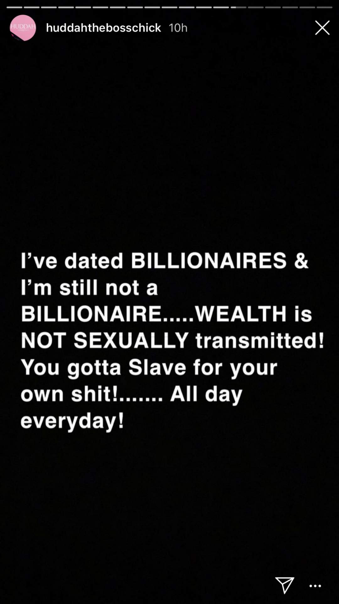 'I've dated billionaires and I'm still not a billionaire'- Huddah Monroe