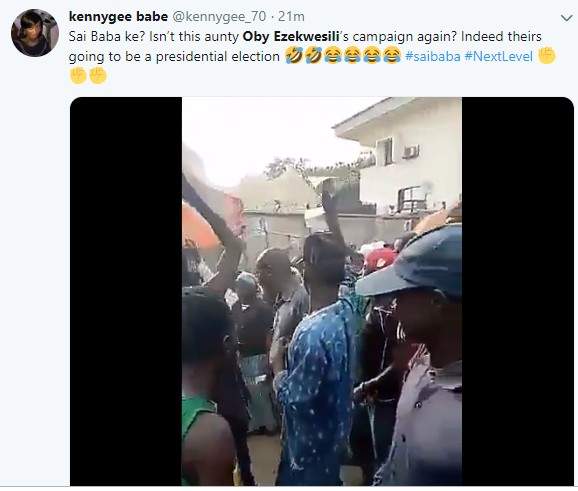 Chants Of 'Sai Baba' Trail Oby Ezekwesili At Her Rally In Abuja (Video)