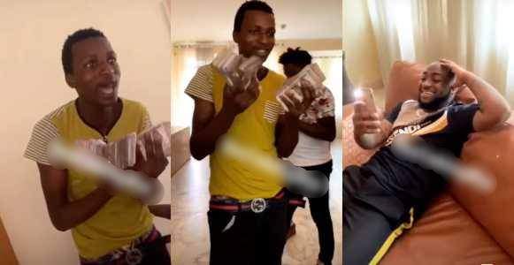 Boy still gets promised ₦1 Million from Davido despite calling him out (Video)