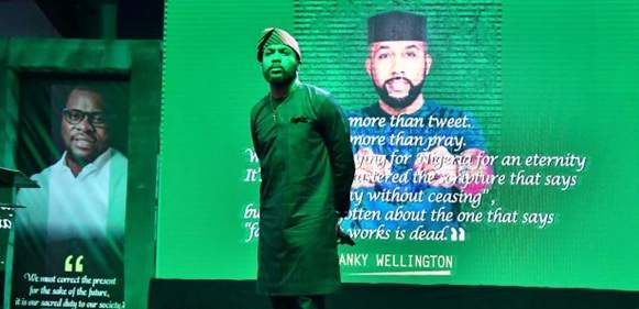 Banky W's Campaign Posters Allegedly Removed Overnight By Opponents