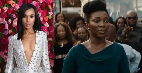 Genevieve Nnaji reacts as Kerry Washington applauds her over 'Lionheart' movie