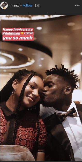 Mr Eazi and bae, Temi Otedola mark 2nd year anniversary as a couple with lovely photos