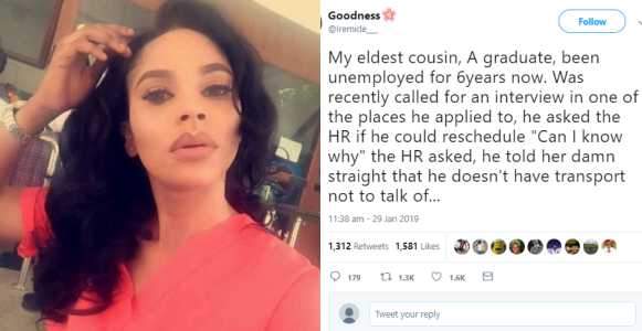 Nigerian lady narrates what a company's HR did after a job seeker asked to reschedule Interview