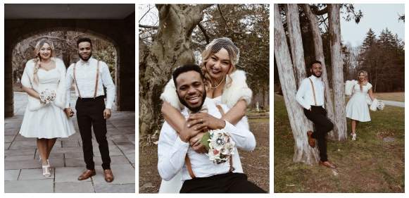 Nigerian entertainer, Lamboginny marries fiancee in vintage themed wedding (Photos)