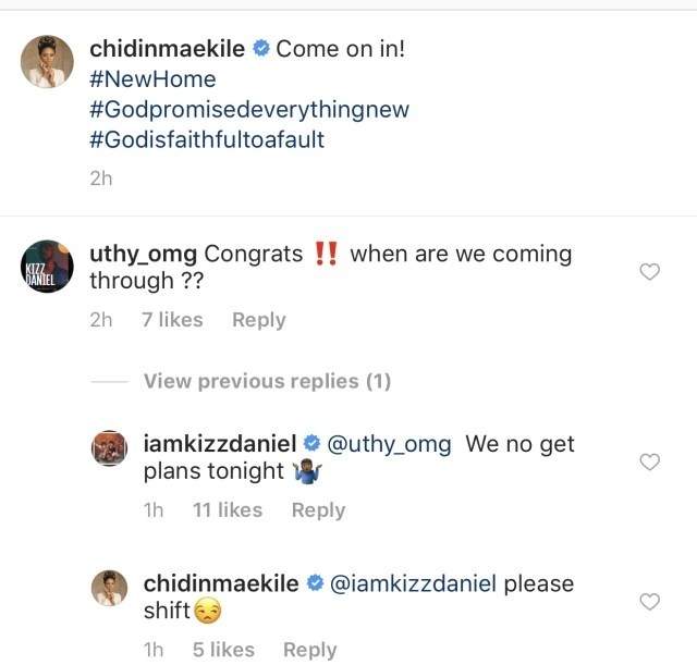 We no get plans tonight? - Kizz Daniel asks Chidinma, she replies