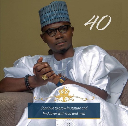 Comedian Teju Babyface celebrates his 40th birthday with an adorable photo