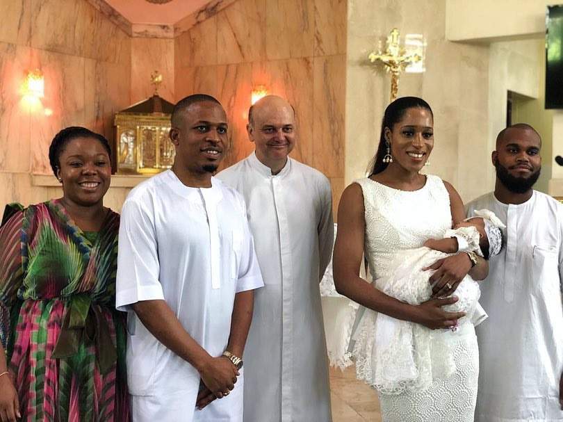 Beautiful Photos From The Baptism Of Rapper Naetoc C's Daughter And His Wife, Nicole's Birthday