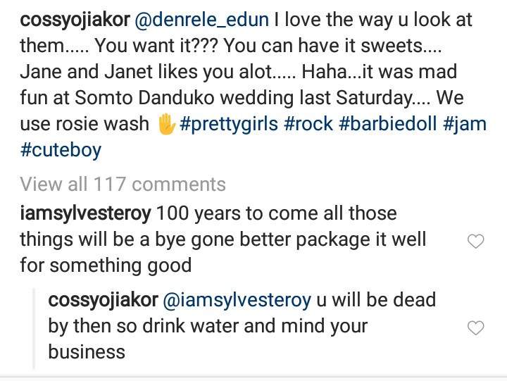 Cossy Ojiakor replies follower who criticized her for exposing her boobs