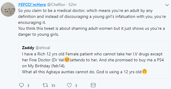 Twitter users react after doctor revealed that he has a 12-year-old rich female patient crushing on him