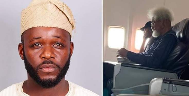 Tosin Odunfa, reacts to backlash  after claiming to be the man who ordered Soyinka out of his seat