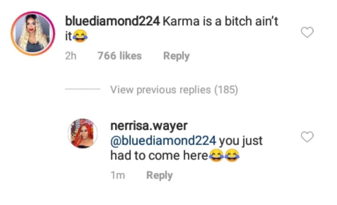 'Karma is a bitch ain't it'- Wizkid Second Babymama, Binta Reacts After Jada Pollock Dumped Wizkid