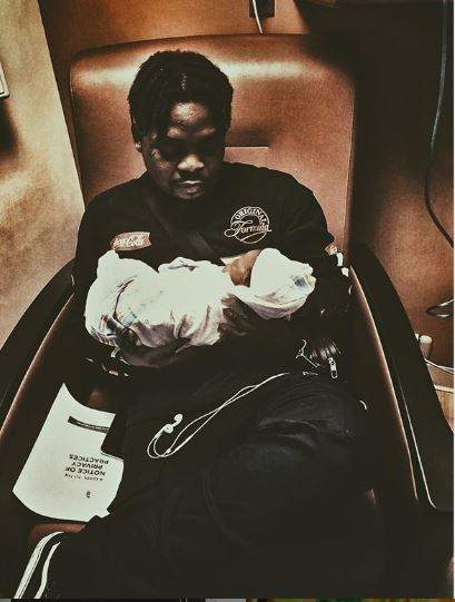 Olamide welcomes 2nd child with his fiancée in U.S