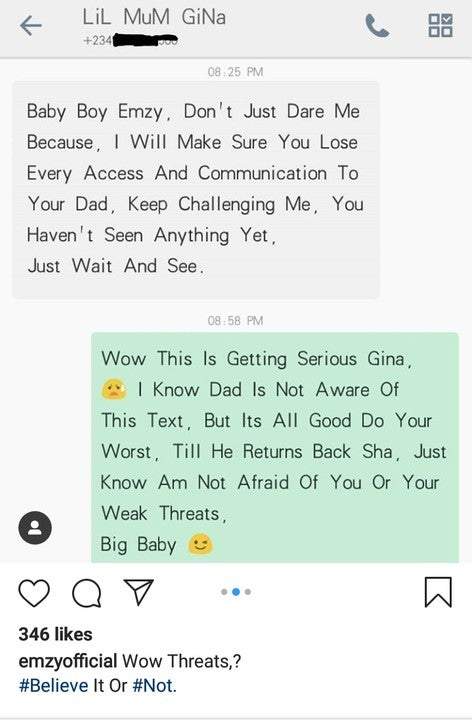 Nollywood Actress Regina Daniels Allegedly Threatens Stepson, Emzy