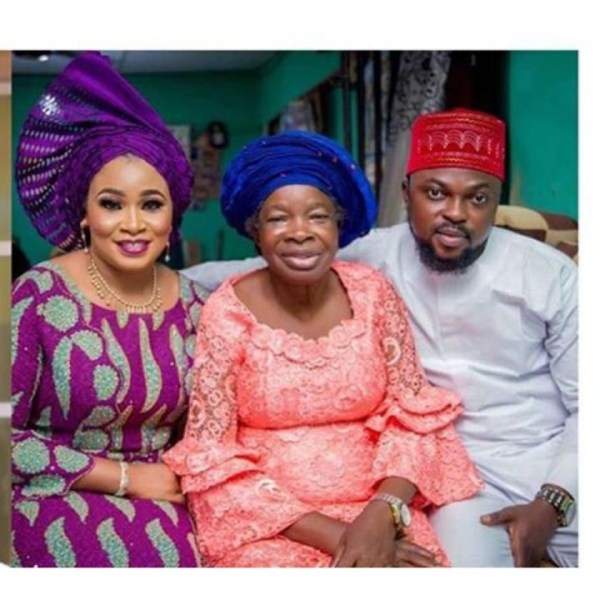 First photos from actress Toyin Abraham and Kolawole Ajeyemi's Introduction/Engagement