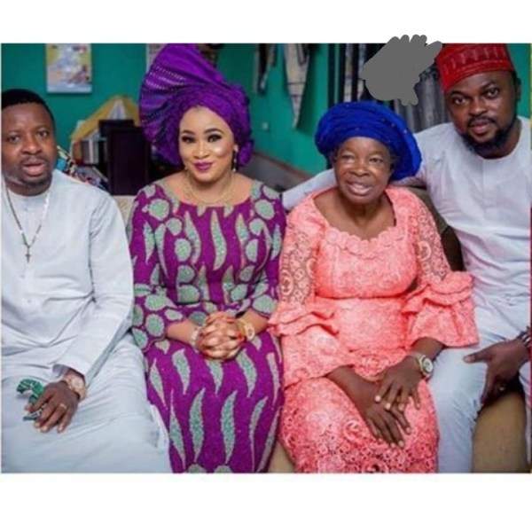 First photos from actress Toyin Abraham and Kolawole Ajeyemi's Introduction/Engagement