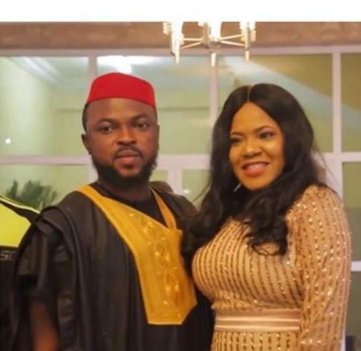 First photos from actress Toyin Abraham and Kolawole Ajeyemi's Introduction/Engagement