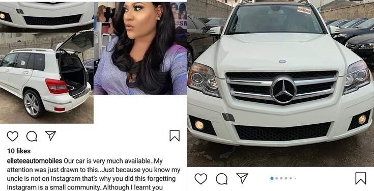 'I Don't Live Fake Lifestyle' - Nkechi Blessing Reacts To Alleged Lies About Her GLX Benz