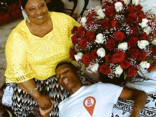 Wizkid gushes over his mum as she celebrates her birthday (photos)