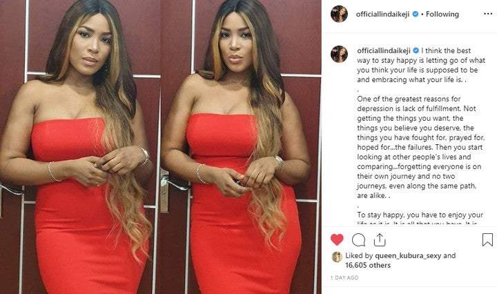 Linda Ikeji Talks About Depression, Gives Reasons For Depression