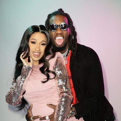 Cardi B Rescued By Offset Over Her Wardrobe Malfunction (Photo)