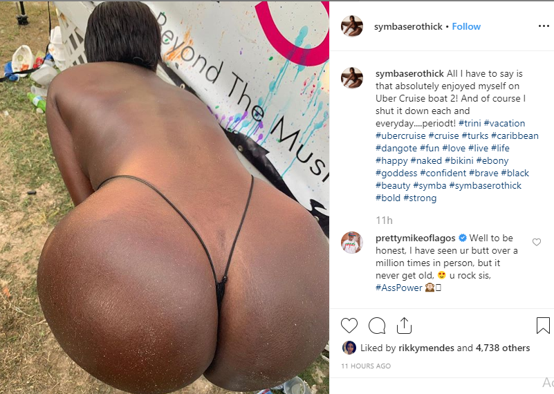 Pretty Mike Shares His Thoughts On Model Symbas Erothick's Bum
