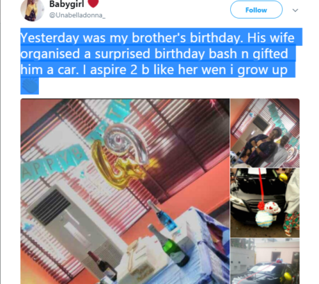 Whao! Nigerian Lady Buys Husband A Car To Celebrate His Birthday (Photos)