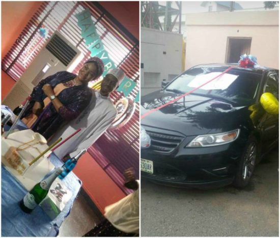Whao! Nigerian Lady Buys Husband A Car To Celebrate His Birthday (Photos)